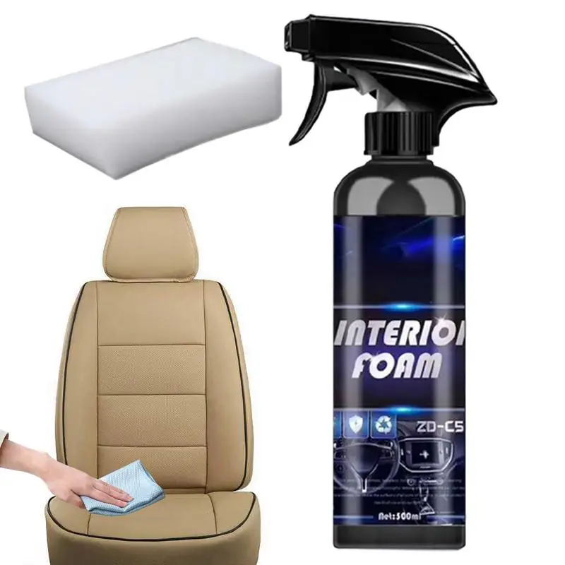 

Car Detailing Interior Foam Cleaner Car Detailer Stain Remover Cleaner Effective Car Cleaning Foam Spray Deep Cleaning Spray