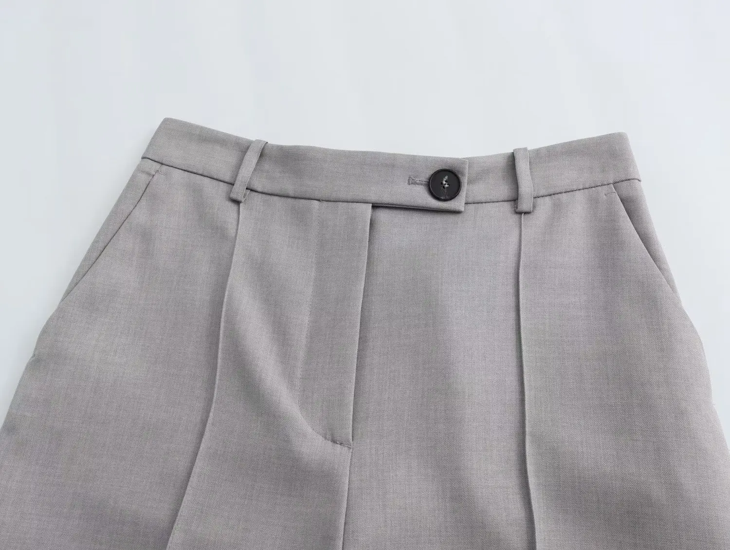 Maxdutti французские повседневные брюки для работы с высокой талией офисные женские