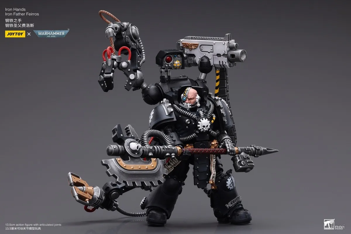 Фото 【UA】JOYTOY Warhammer 40K Масштабные фигурки 1/18: Железные Руки, Железный Отец, Фейрос — модели, игрушки, подарки №5