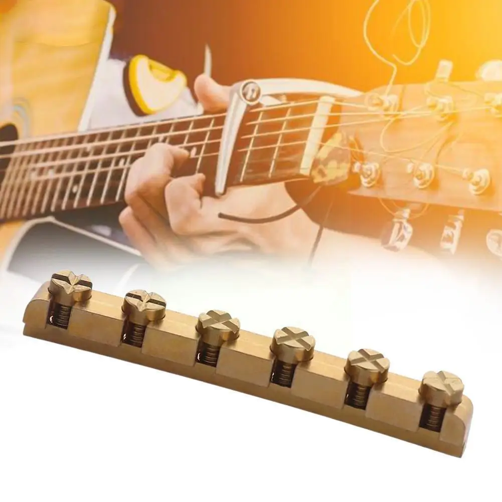 

Electric Guitar Brass Metal Guitar Nut Height Adjustable 43 Mm Width For St Guitar Adjustable Brass Nuts X3v6