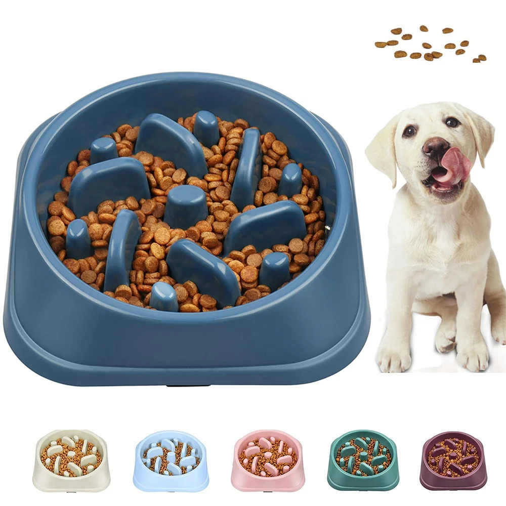 

Pet Slow Food Bowl Small Dog Choke-proof Bowl Non-slip Slow Food Feeder Dog Rice Bowl Pet Supplies Available for Cats and Dogs