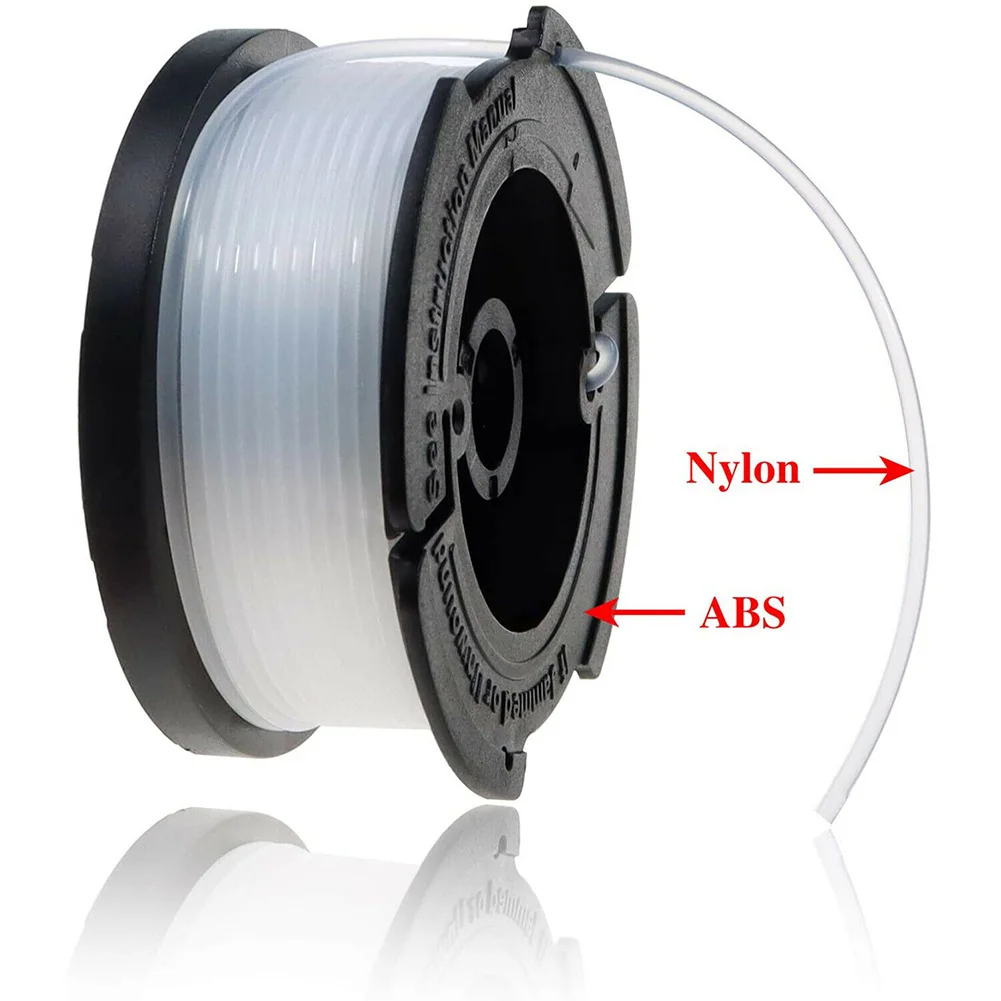 

4 Pcs Coils With Coil Lid For Black Decker Lawn Trimmer Trimmer Thread Coil Set ABS+Nylon Trimmer Coils 938cm