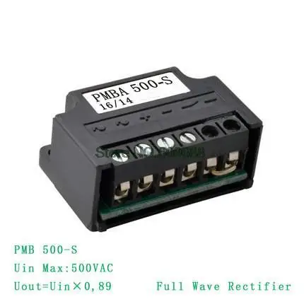 

PMB 500-S Bridge Rectifier Full-Wave Rectifier Power Loss Brake Rectifier Power Supply