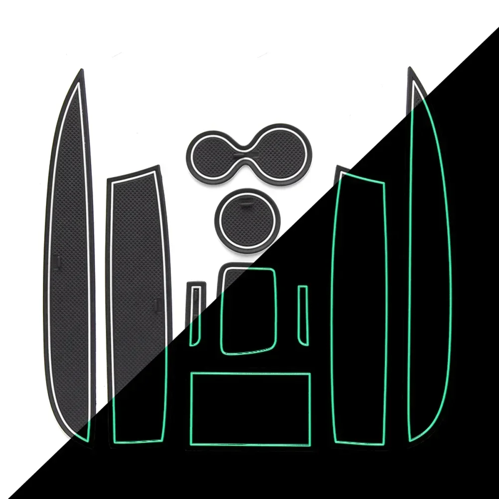 

10 шт. Новые противоскользящие коврики для дверных подлокотников и подстаканников Renault Clio 4, аксессуары для интерьера автомобиля, подставки-коврики