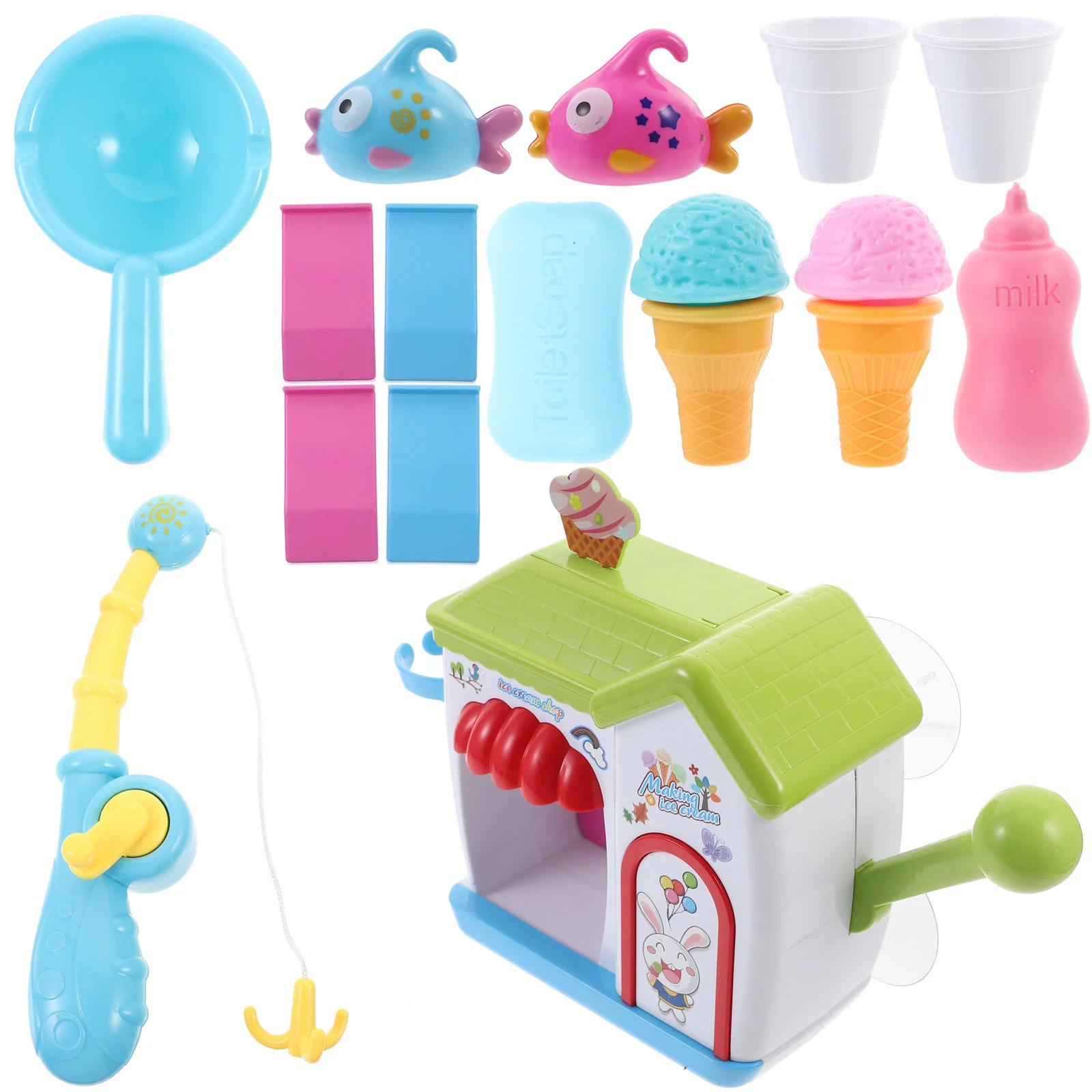 

Funny Ice Creams Bubble Bathtub Toy Bathroom Ice Cream Machine Water Toy Toys
