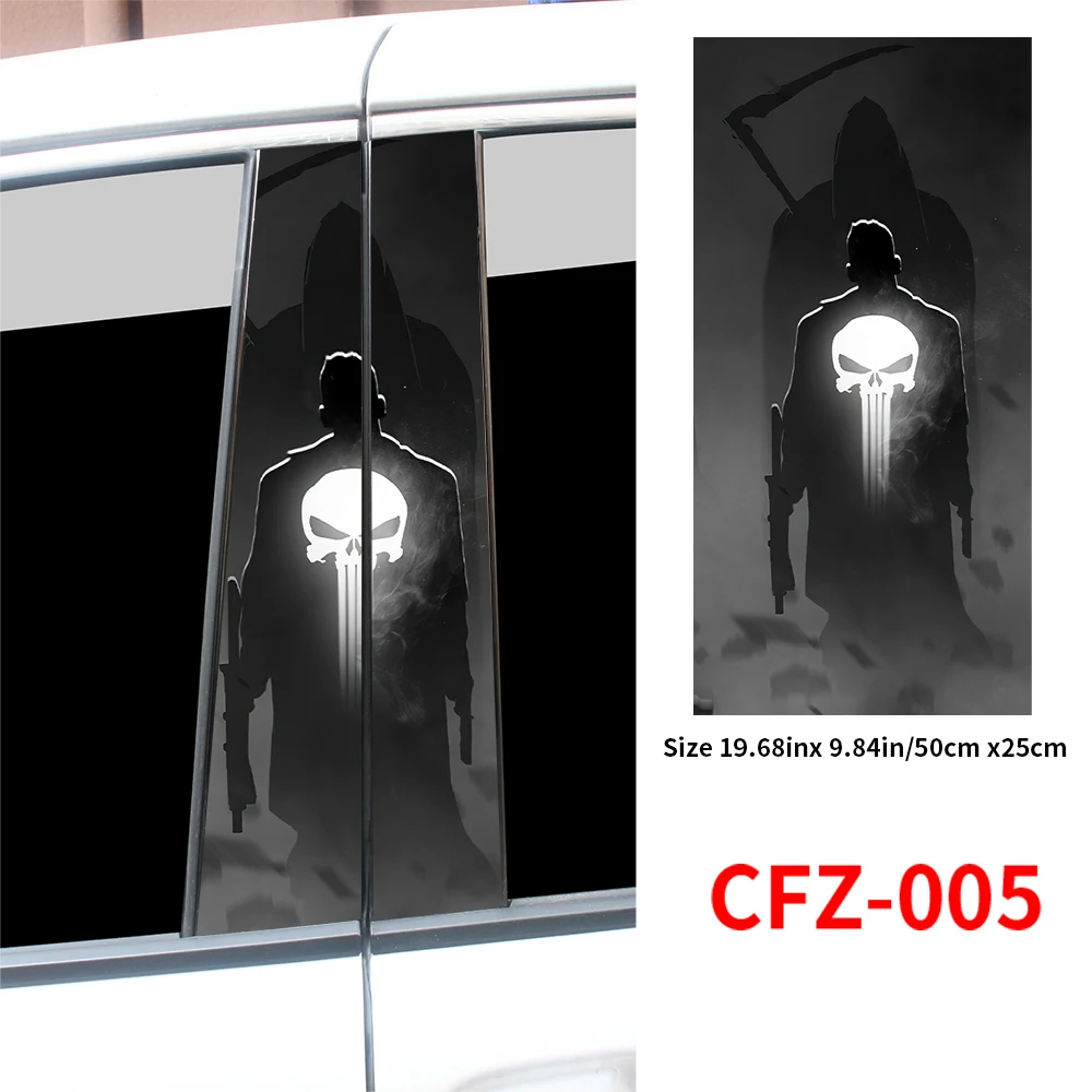 

Наклейки в форме крови с изображением черепа, автомобильная наклейка в форме колонны, водонепроницаемая автомобильная наклейка в форме колонны, Солнцезащитная виниловая наклейка, аксессуары для царапин