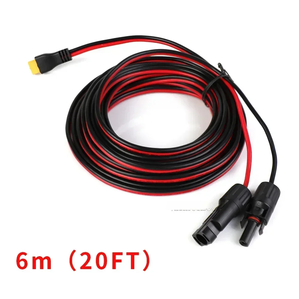 14awg красный и черный двухлинейный кабель для зарядки солнечной энергии