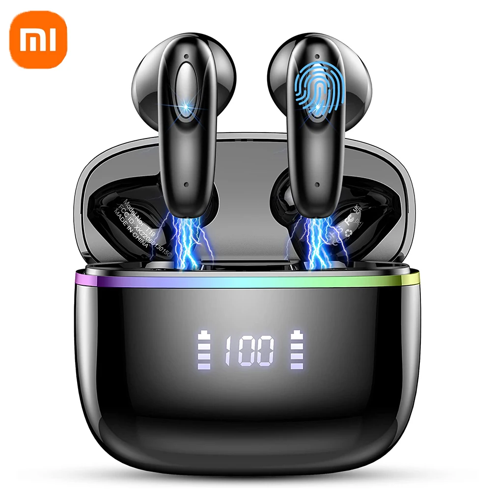 

Xiaomi Wireless Earbud Bluetooth 5.3 Headphones 40H Playtime LED Power Display Touch Control Ear Bud in-Ear Earphones With Mic