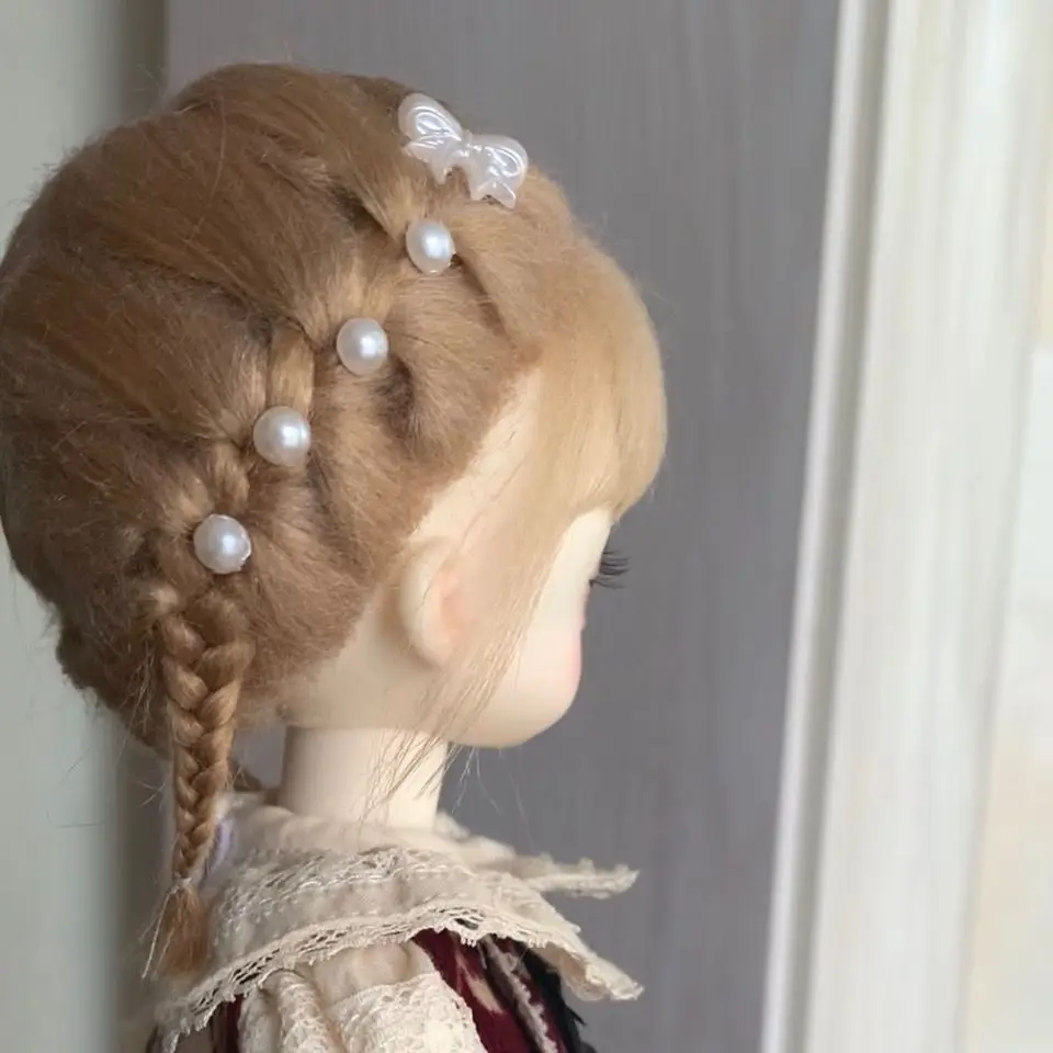 

Bjd doll hair 1/6 doll wig handmade wig doll accessories children's toy doll wig Bryce doll accessories bjd1/6Girl toy