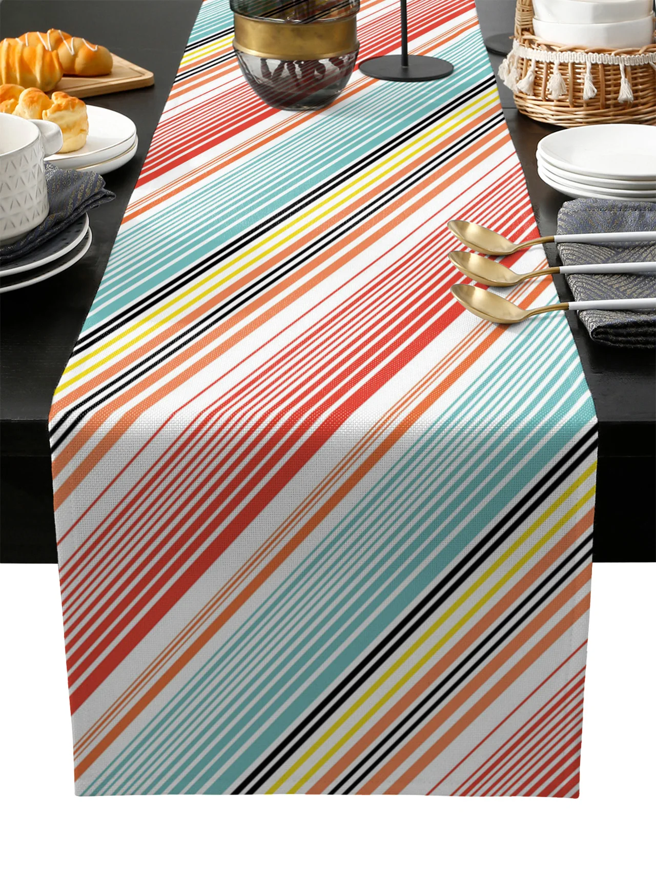 

Simple and Retro Table Runner Wedding Festival Table Decoration Home Decor Kitchen Table Runners Placemats