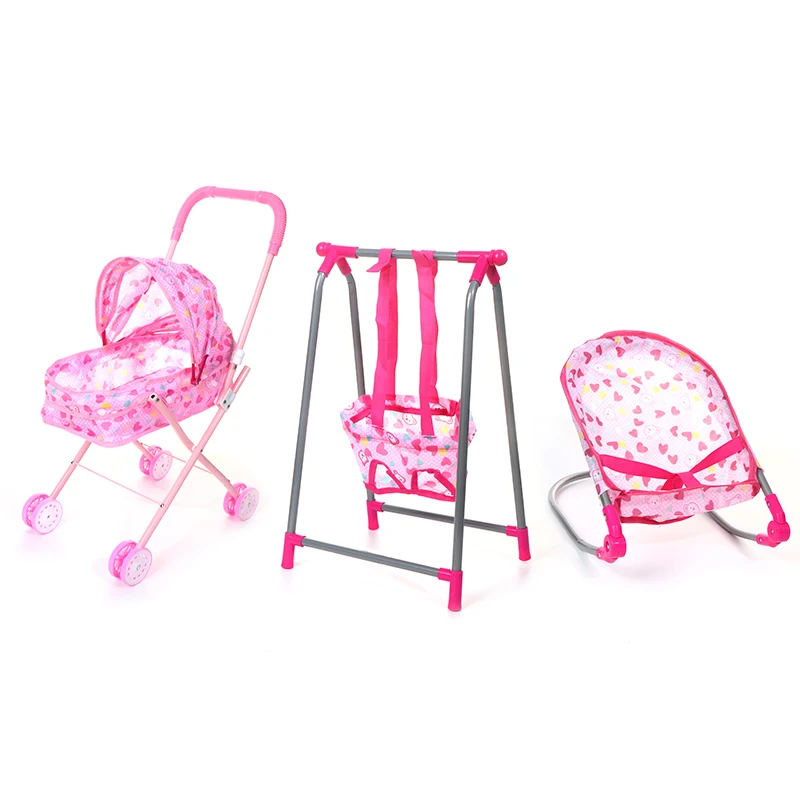 

Doll House Accessories Rocking Chairs Swing Bed Dining Chair Baby Play House