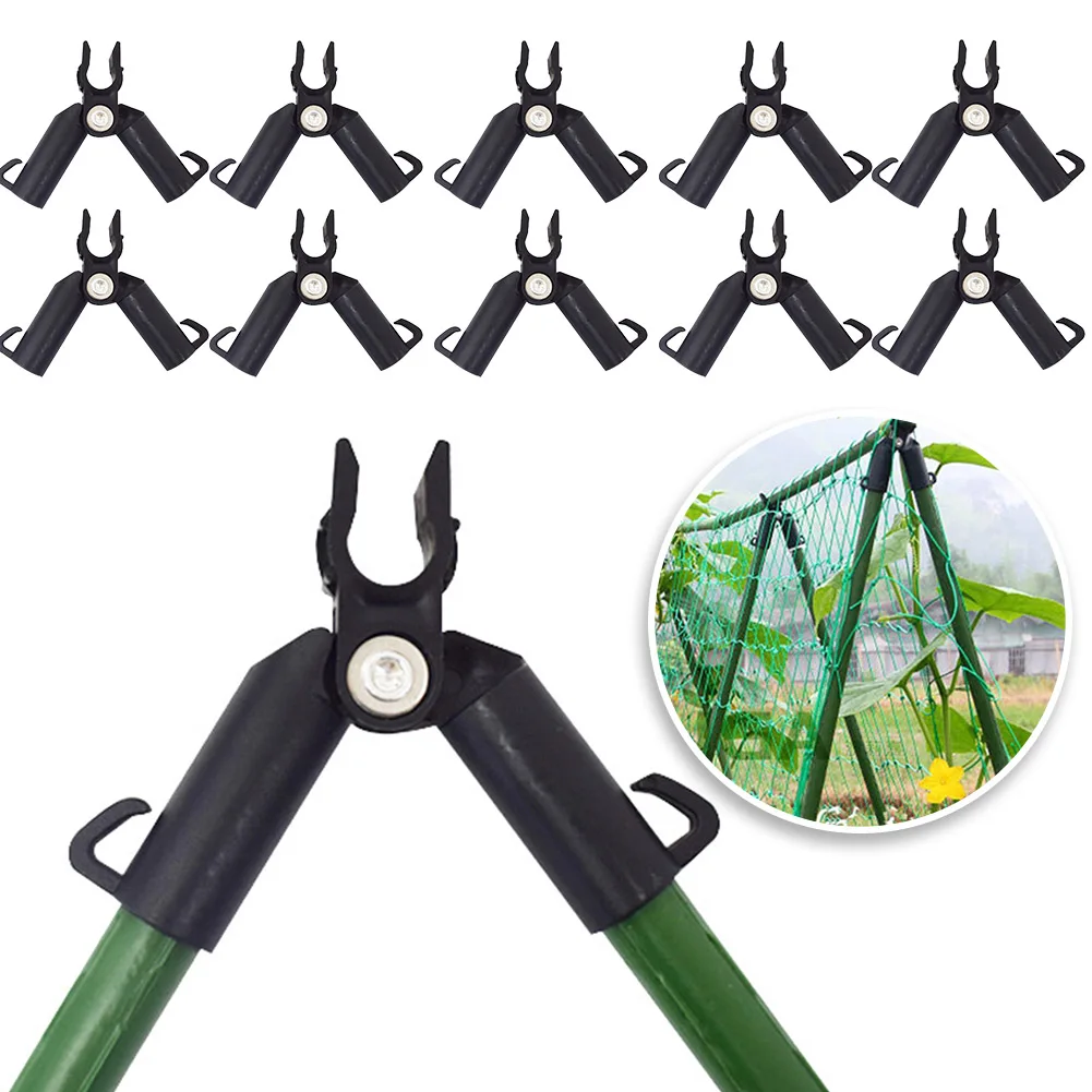 

10PCS A Clip Quickly SetUp Climbing Vine Bracket Plant Steel Pipe Bracket Garden Support Plant Support Awning Pillar Accessories