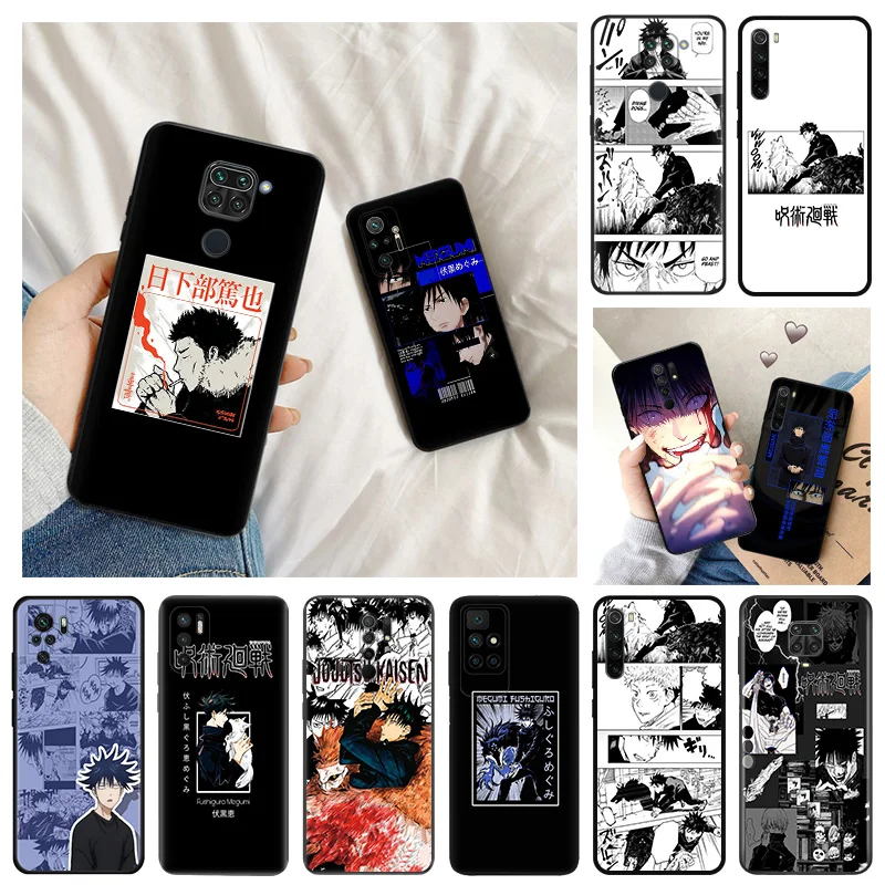 Ультратонкий чехол для телефона Redmi Note 9 10 8 7 8t a3x 13 10c 10a 9a 9c 9s 10s mi 9t 10t Pro Fushiguro Megumi Jujutsu