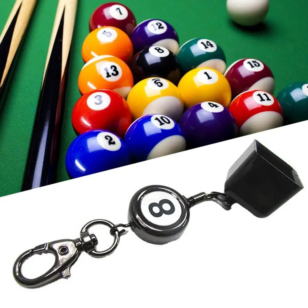 

Practicability Black Professional Pool Cue Chalk Organizer with Belt Clip Snooker Accessories