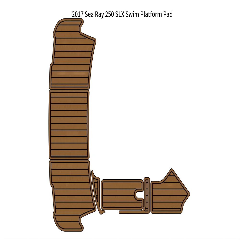 

2017 Sea Ray 250 SLX Swim Platform Pad Boat EVA Foam Faux Teak Deck Floor Mat