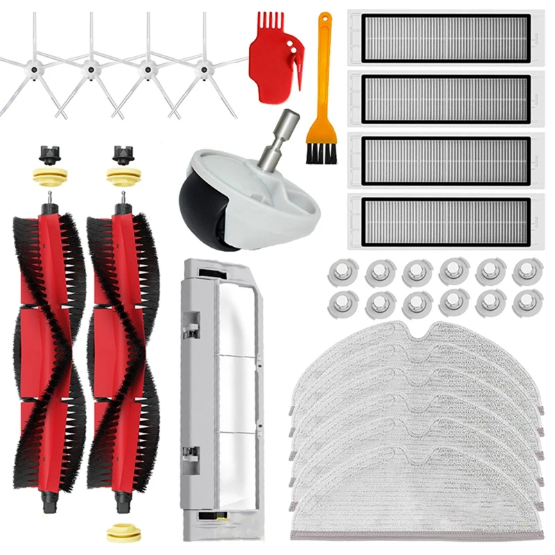 

Mop Cloths Main Roll Side Brush Filter For Xiaomi Roborock S6 S5 MAX S60 S65 S5 S50 E25 Vacuum Spare Parts Accessories