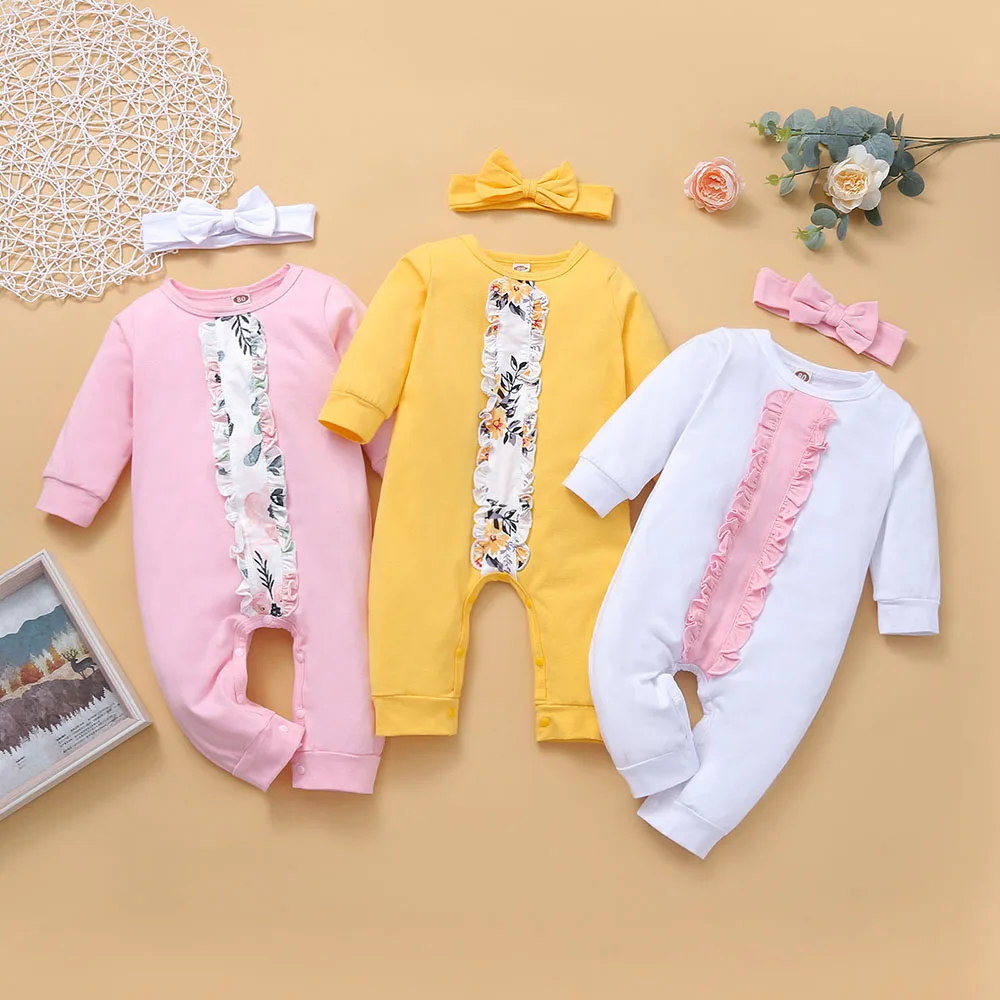 New Baby Bodysuits in Winter 2022, Cotton Baby Jumpsuit, Baby Climbing Suit, Suitable for 0-18 Months Old Girl