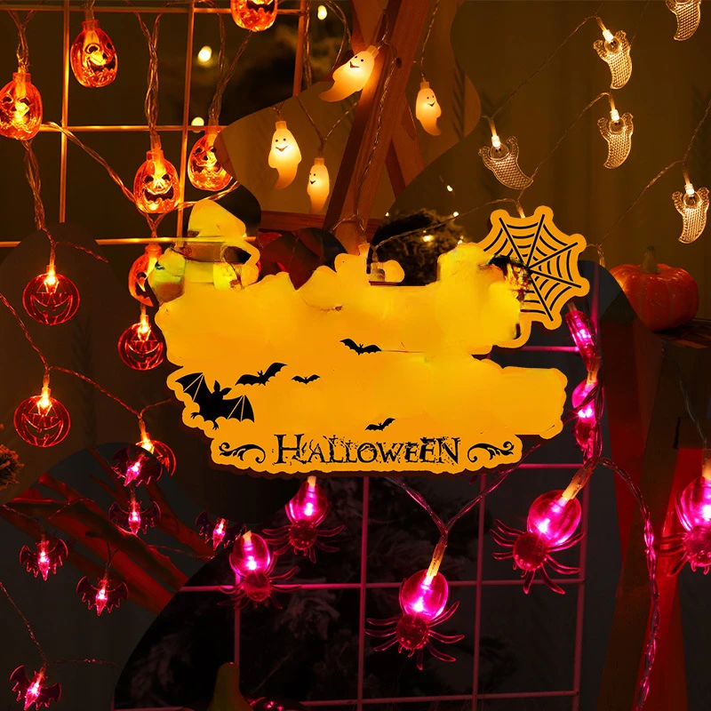 

Led Halloween Light String Pumpkin Halloween Decoration Light String Festival Easter Horror Atmosphere Arrangement Lights