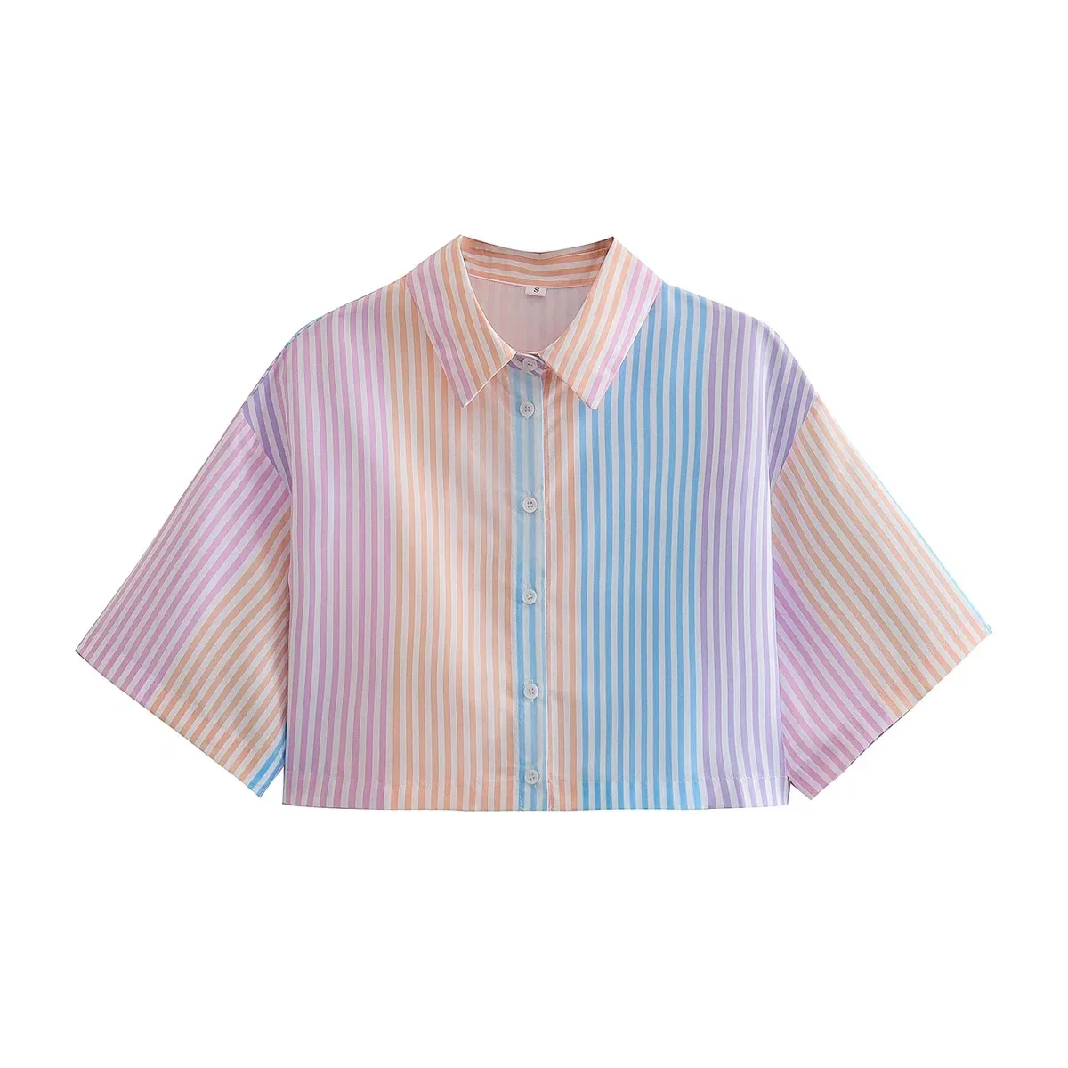 

Yahan Za 2022 Spring/Summer Women's New Striped Fashion Temperament Thin Casual Short Sleeve Shirts