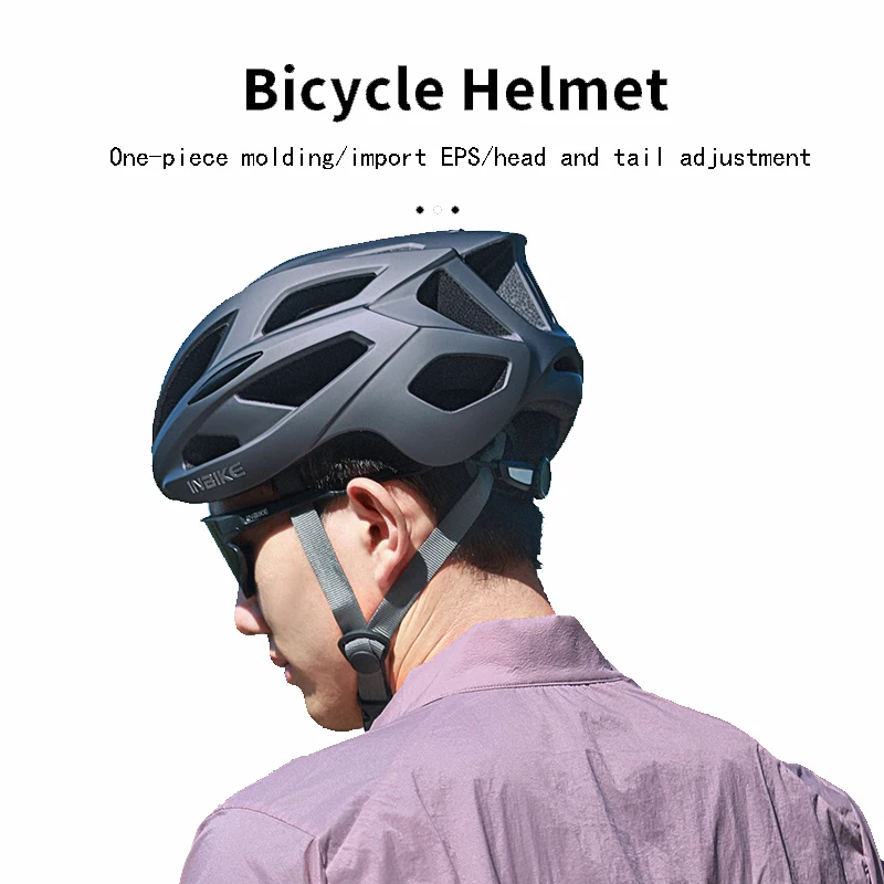 

INBIKE Bicycle Helmet Road Bike Mountain Bike Unibody PC Helmet Lightweight EPS Cushioning Comfortable and Breathable Unisex