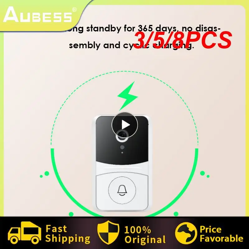 

3/5/8 шт., наружный умный дверной звонок с голосовым управлением