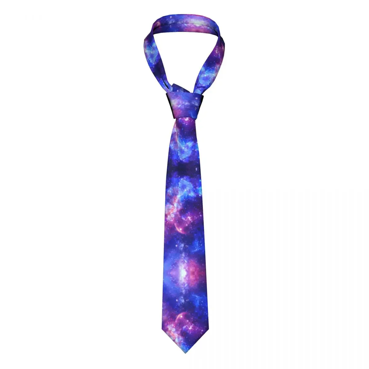 

Universe Space Galaxy Men Women Necktie Slim Polyester 8 cm Classic Starry Night Nebula Star Neck Ties for Men Daily Wear Cravat