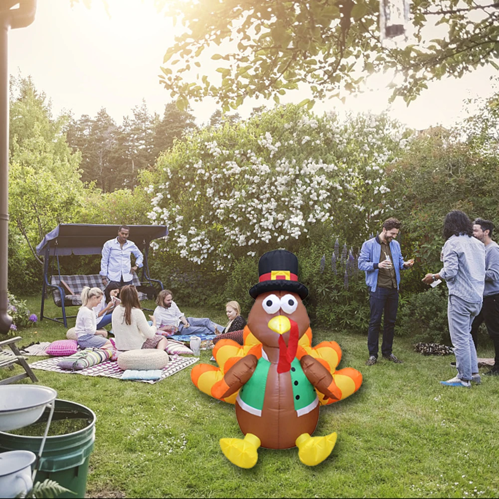 

Светящаяся надувная модель, праздничные принадлежности, индейка на День Благодарения, светящаяся надувная игрушка, украшение для вечеринк...