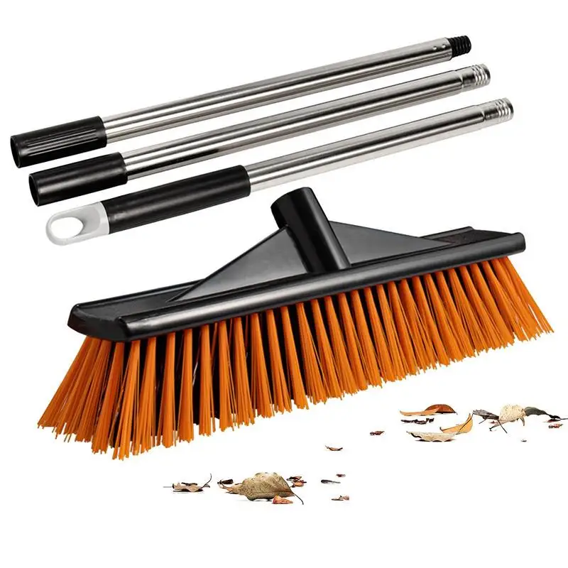 

Hard Bristle Broom Scrubbing Floor Broom Reusable Shower Cleaning Brush Scrub Brush Grout Brush For Warehouses Balconies And