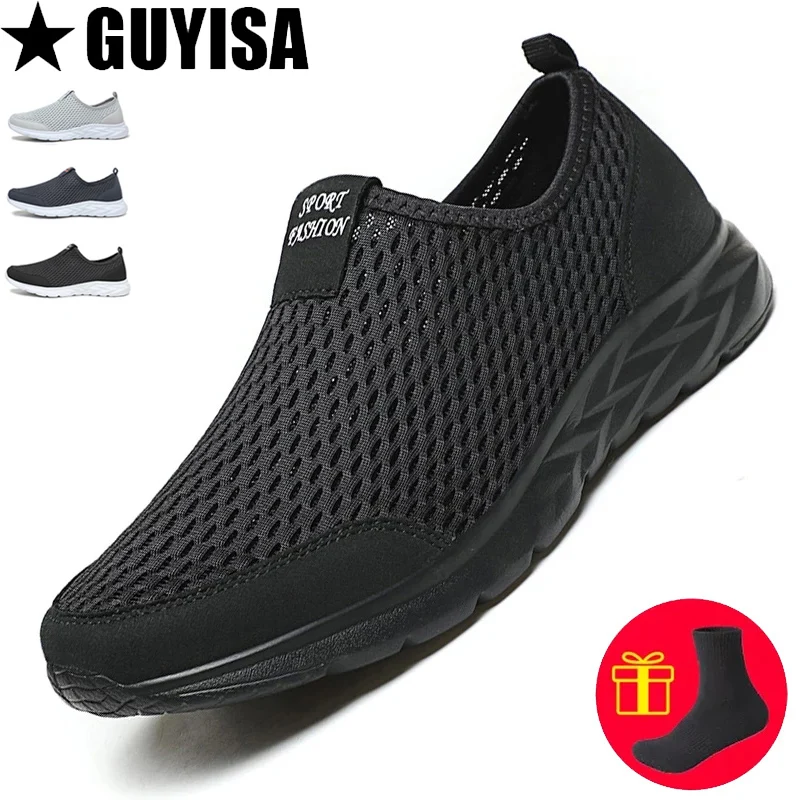 

2022 Summer Vulcanize Shoes Men Sneakers Breathable Mesh Man Casual Sports Shoes Male Loafers Lightweight Fashion Tennis Shoes