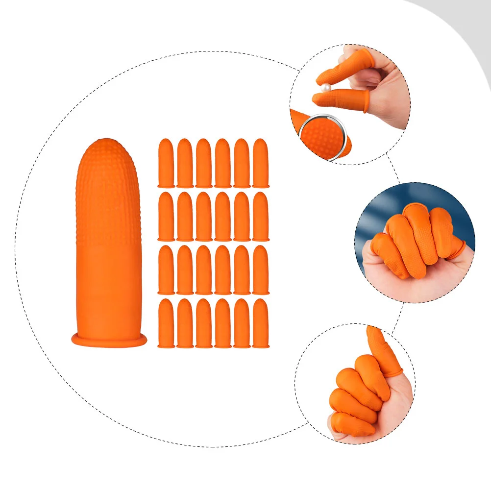 

800 Pcs Latex Finger Cot Gauntlets Elastic Finger Cots Fingers Finger Tips Protector Emulsion Finger Cover Caps Work