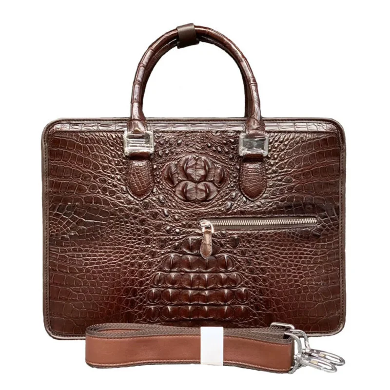 Men's Messenger Briefcase Bags Luxury Business Genuine Laptop Bag Leather Handbag High Quality Fashion Single Shoulder Diagonal