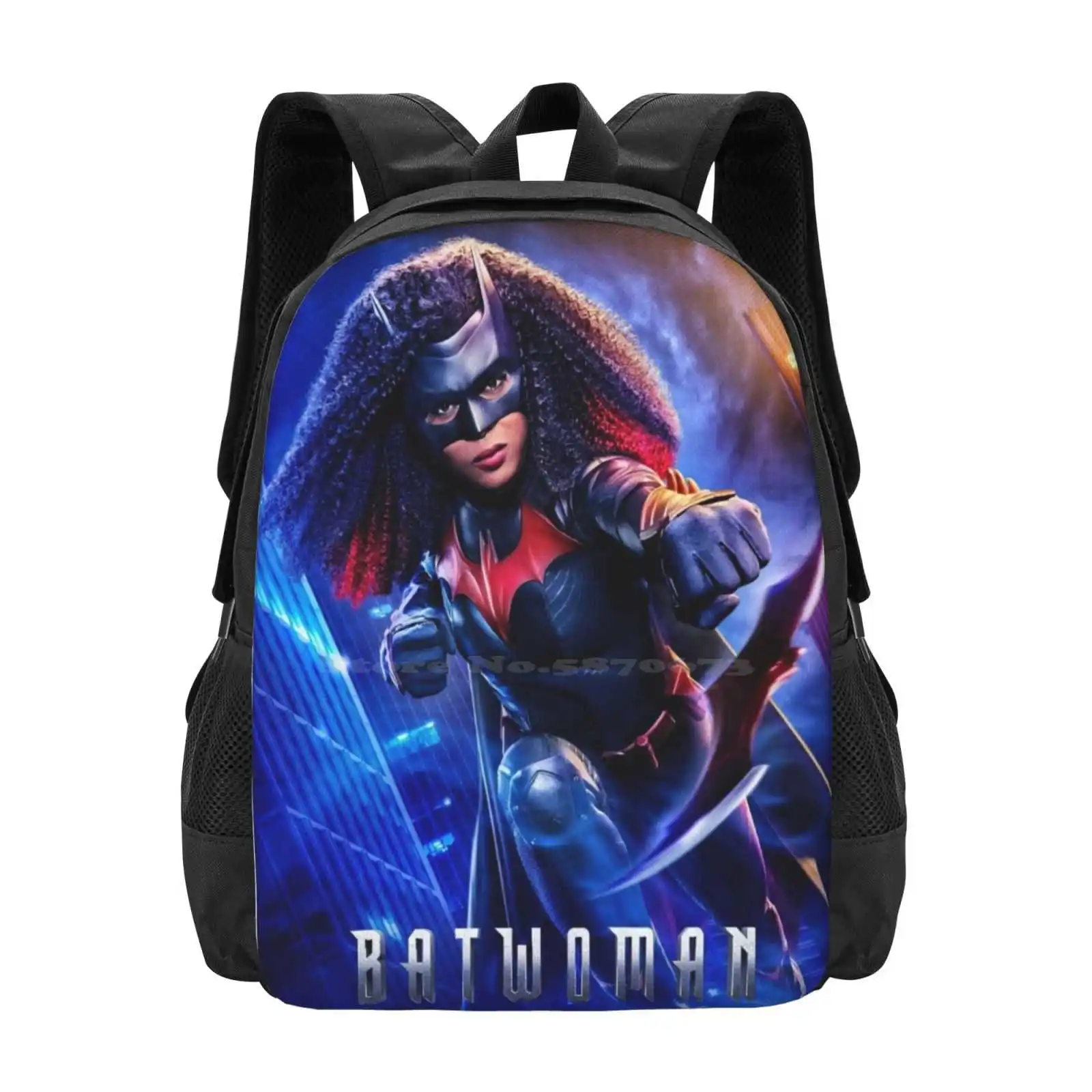 

Ryan Bat Woman School Bags Travel Laptop Backpack Cool Scifi Alien Cute Love Science Fiction Best Selling Product Best Designs