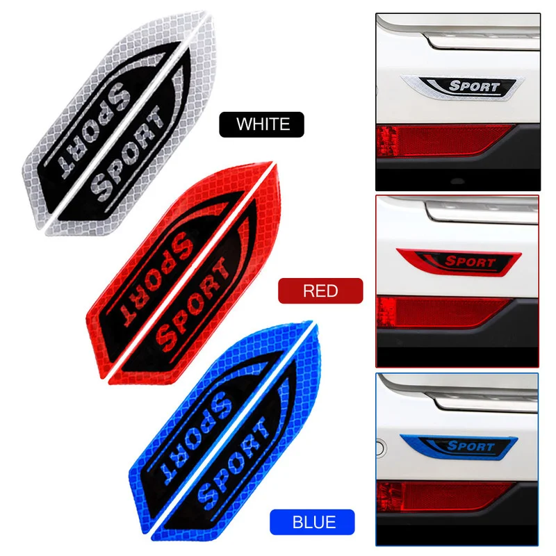 

3D Reflective Car Sticker Anti-collision Warning Sticker Safety Mark Scratch-proof Warning Auto Stickers for Car Truck Decal