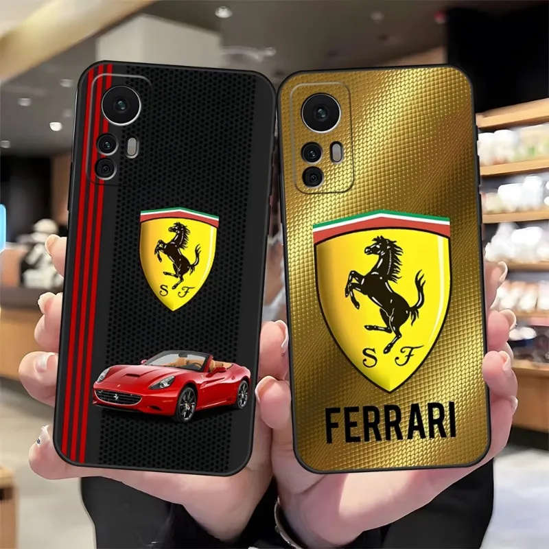 

Ferrari Luxury Car Phone Case For Xiaomi 13 12 11T 9 11 10C 9T 8 9SE 11i Lite Ultra Note10 Poco F3 M4 M3 Pro Back Covers