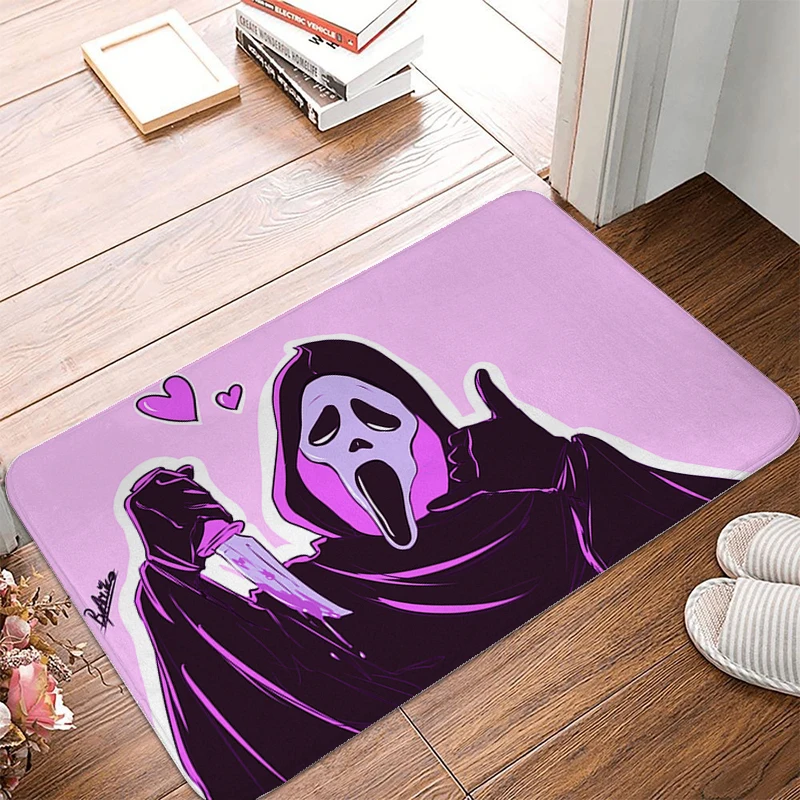 

Коврик Ghostface для гостиной, коврик для входной двери, моющийся нескользящий кухонный коврик, Придверные коврики, напольные коврики, Придверные коврики для ванной и дома