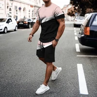 2022 new summer mens t shirt suits mens casual sportswear t shirt shorts suits sportswear suits mens oversized clothes