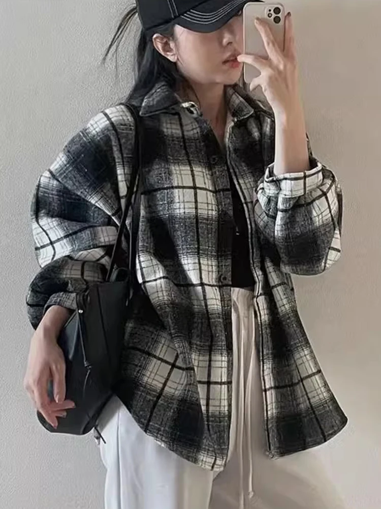 Южная Корея Шикарная осенне-зимняя классическая однобортная свободная