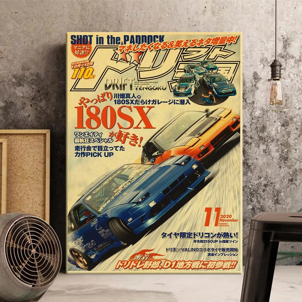 

Японский автомобильный винтажный постер на холсте