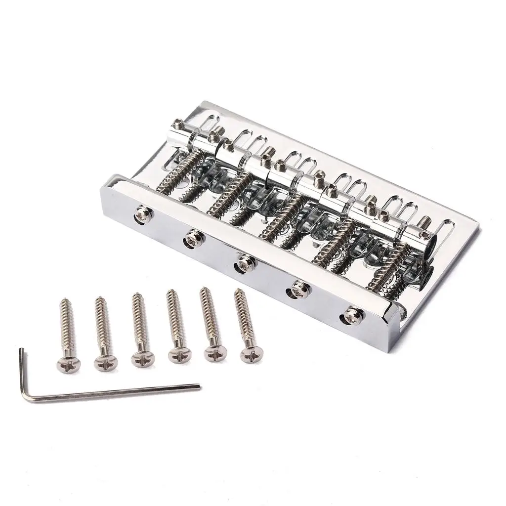

five string Metal Low Saddle Bridge with Screw Wrench for Bass
