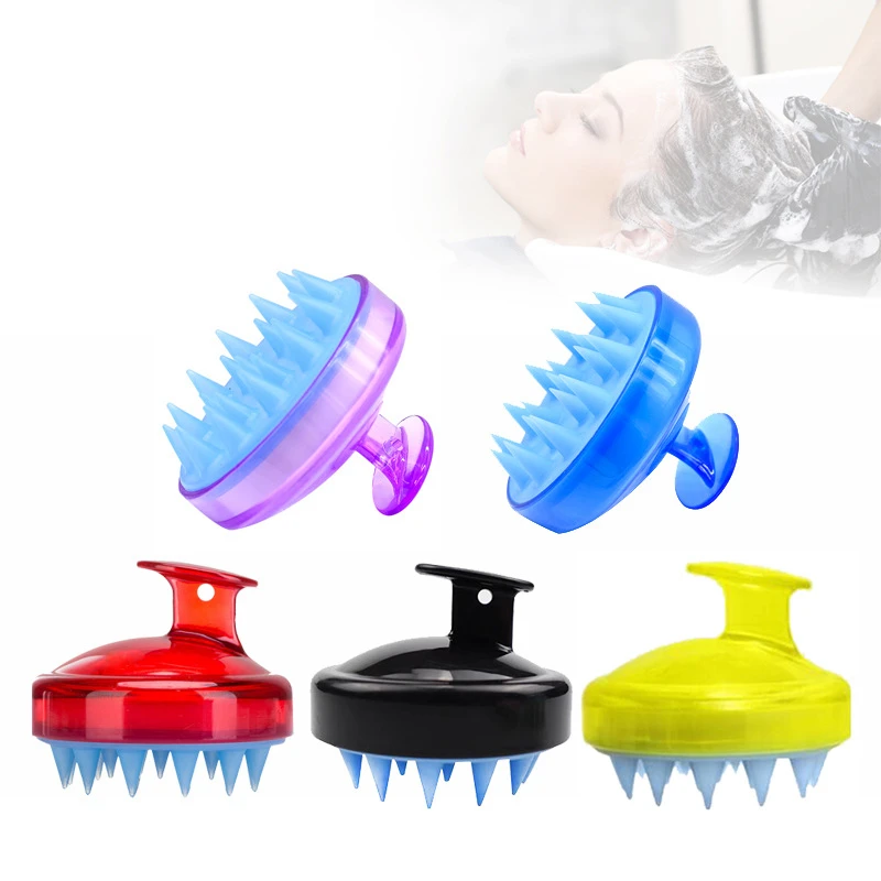 

Silicone Head Body To Wash Clean Care Hair Root Itching Scalp Massage Comb Shower Brush Bath Spa Anti-Dandruff Shampoo