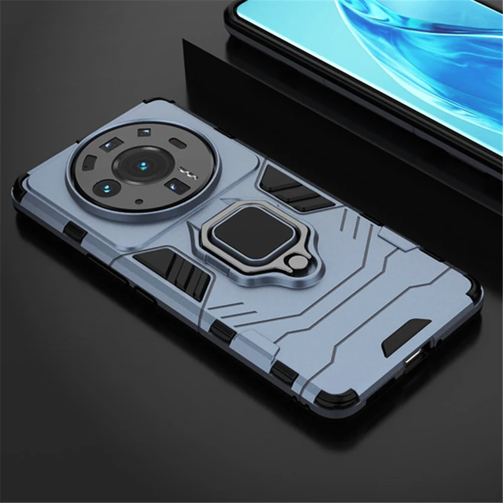 

Phone Case For Xiaomi Mi 12S Ultra Case Stand Holder Magnetic Car Ring Phone Cover Xiomi Mi12S Ultra 12 S S12 Ultra 12SUltra 5G