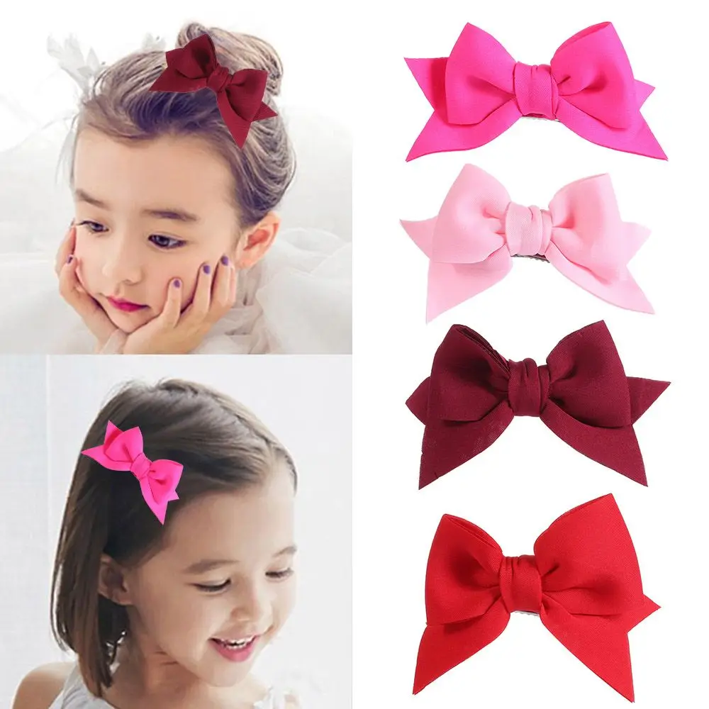 

Милые заколки для волос с бантом для маленьких девочек, весенние аксессуары для волос, хлопковые детские банты для волос, Шпилька для волос, ...