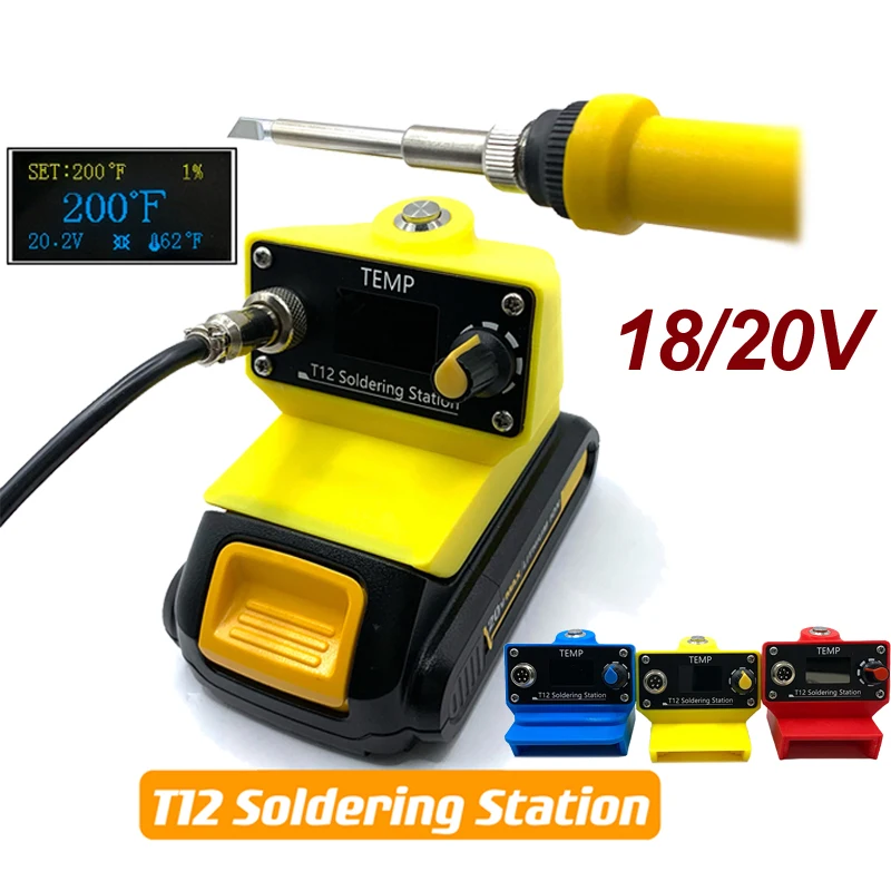 

Cordless Desktop Soldering Station 70 W Digital Battery Repair Solder Station Multifunctional for Milwauke/Makita 18/20V Battery