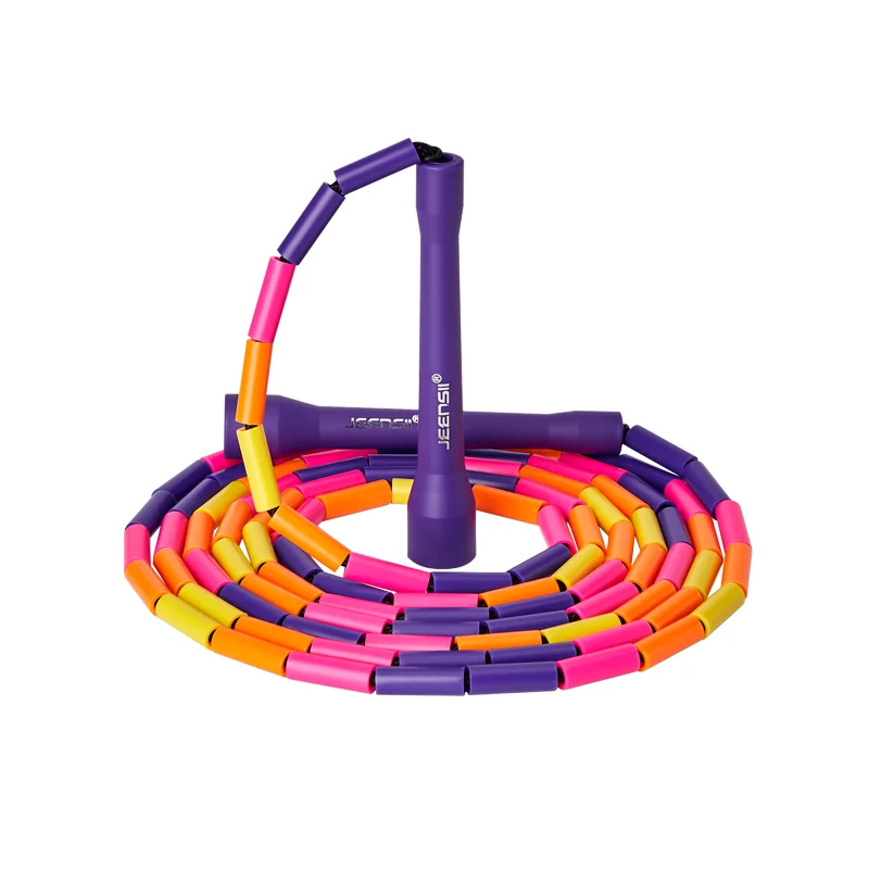 NEVERTOOLATE FREESTYLE ROPE CC handle 1 inch PE hard beads beaded jump rope skipping skill tricks fitness Rhea Lauren