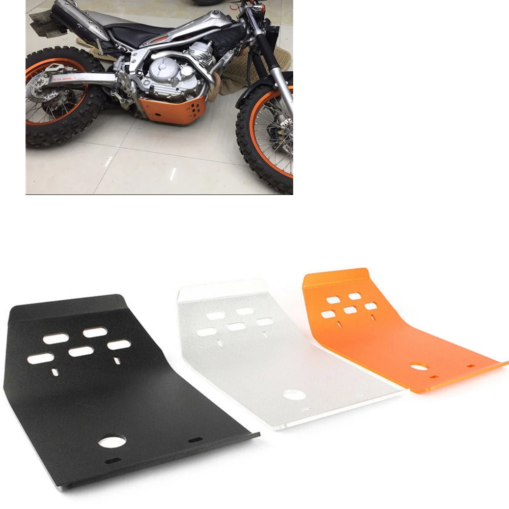 

Motorcycle Engine Guard Skid Plate Board Cover For Yamaha Serow XT250 Tricker XG250 Aluminum Motorbike Mud Fender Panel Mudguard