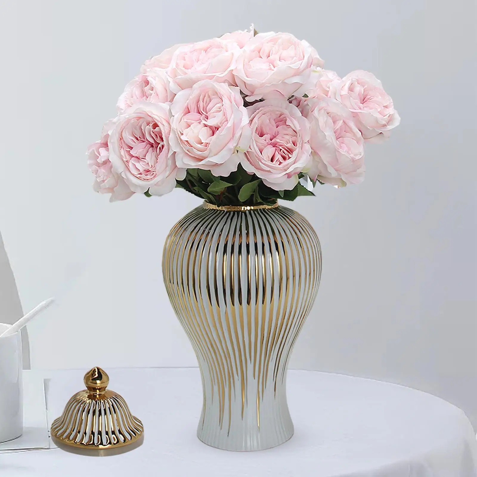 

Ginger Jar Storage Bottle Home Decor Large Capacity Centerpieces Desktop