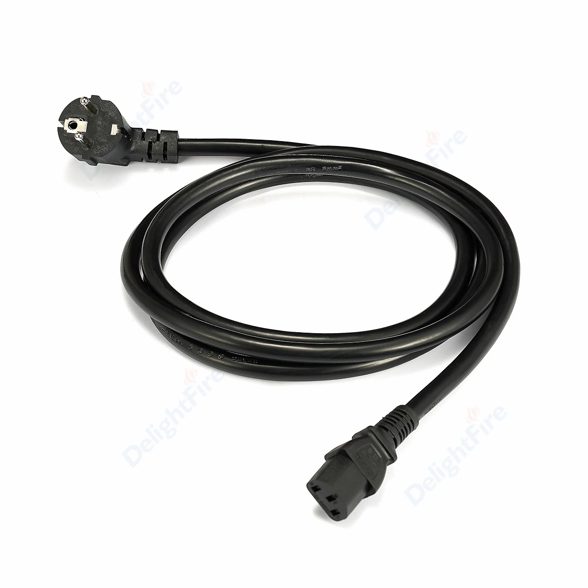 

1pcs EU Power Cable Cord Type F Plug IEC C13 Power Adapter Cord 1.5m Electric Wires For PC Computer PSU Antmier TV 3D Printer