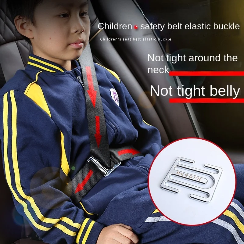 

Safety Seat Belt Adjuster Anti-Neck Belt Positioner Stopper Shoulder Guard Buckle Kids Safety Seat Belt Cover Car Accessories