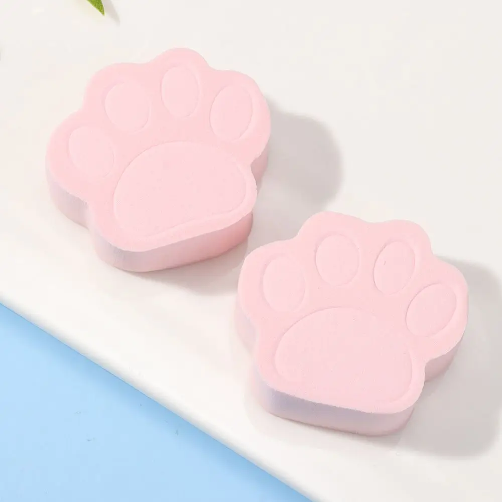 

Милые мягкие косметические инструменты для женщин в форме кошачьей лапы, влажная сухая губка, косметическое спонж для основы, пудры, пудры д...