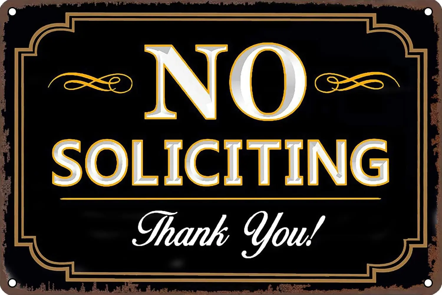 No Solctng Thnk You Sgn Vntge Metl Door Wll Decor Ретро Декор для дома Grden Mn Cve Brs Resturnts Cfes Offce Sre 12